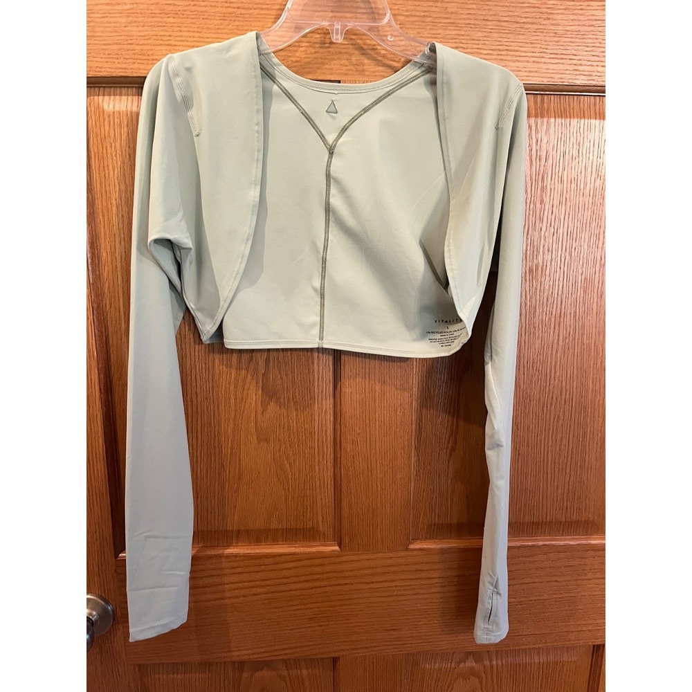 Vitality Cloud II Long-Sleeve Shrug Mint Green Size Large